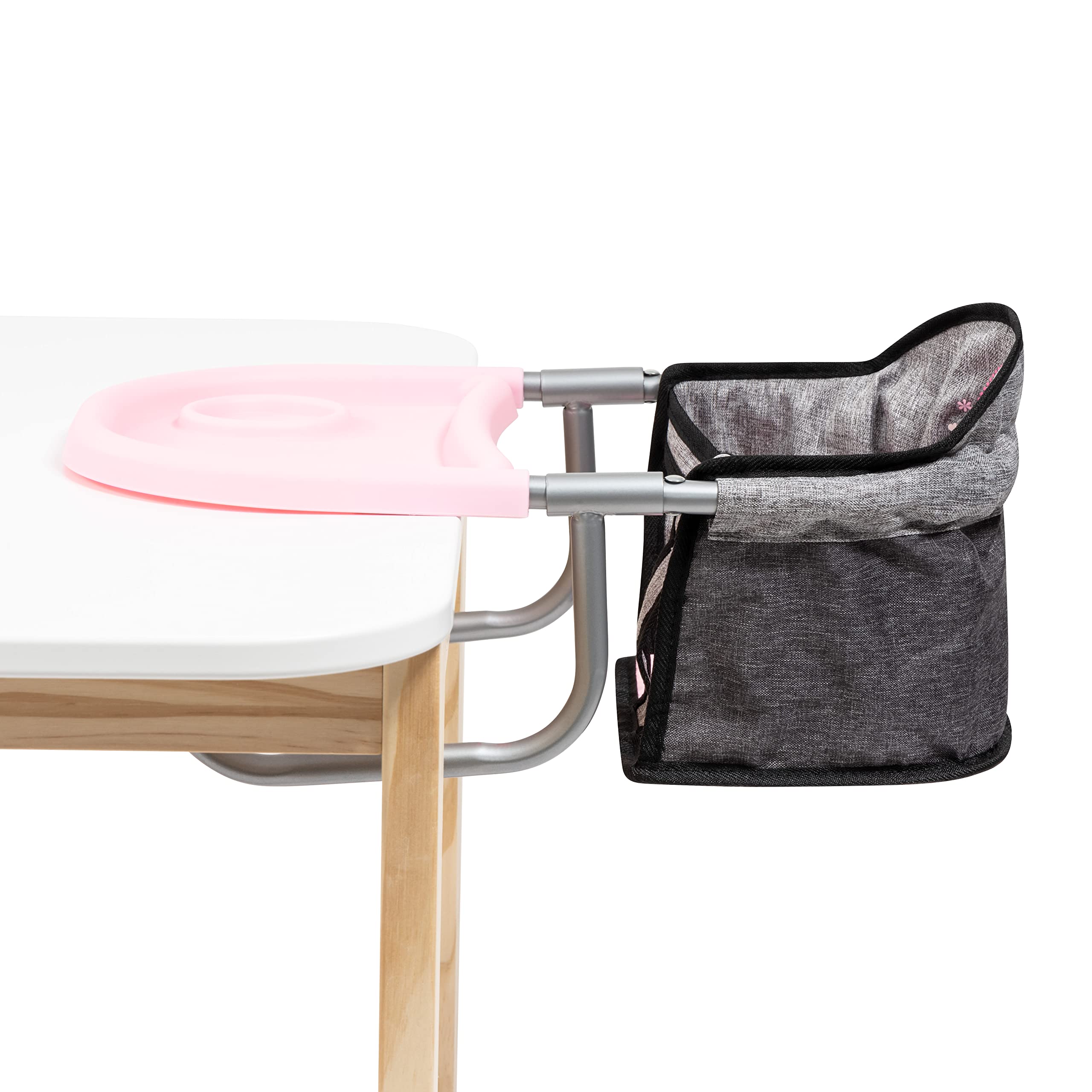 Bayer Design Siège de Table pour poupées avec Plateau à Manger intégré | superbe accessoire pour nourrir la poupée, facile à emporter et peu encombrant une fois rangé