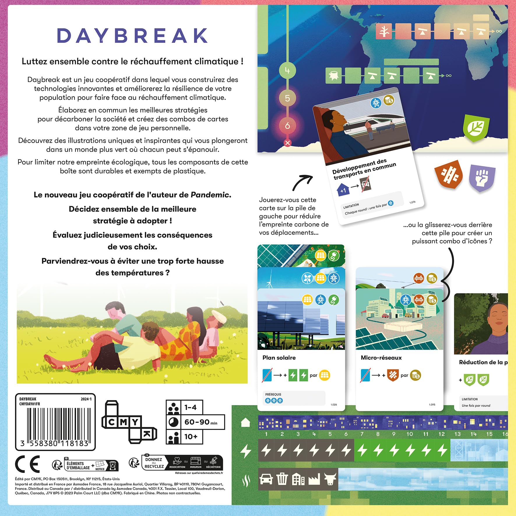 Asmodee - Daybreak - Nommé AS d'or 2025 - Jeu de Société - Jeu coopératif