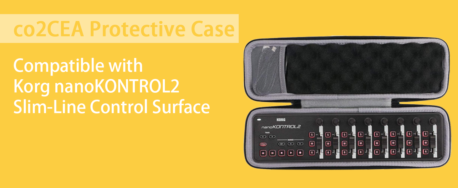 Amazon.com: co2CREA Estuche rígido de viaje para Korg nanoKONTROL2