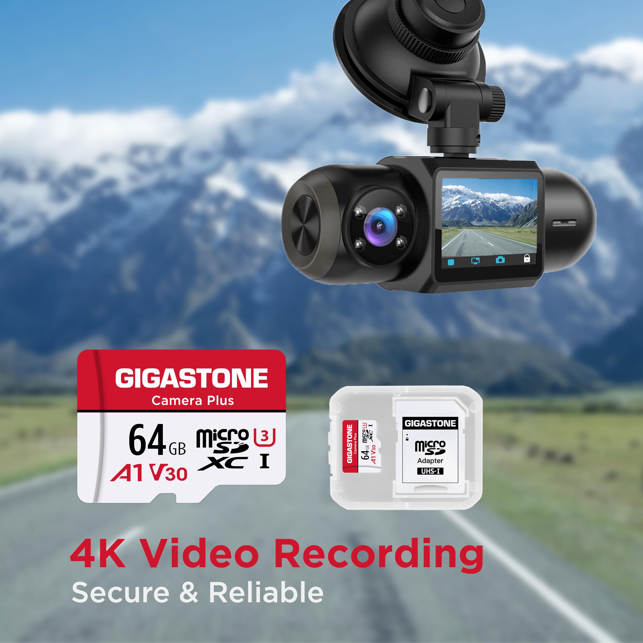 Gigastone 64gb Tarjeta De Memoria Micro Sd, Paquete De 5, Camera Plus Compatible Con Nintendo Switch 95 Mbs De Alta Velocidad Grabacion De Video 4k Micro Sdxc Uhs I A1 Class 10