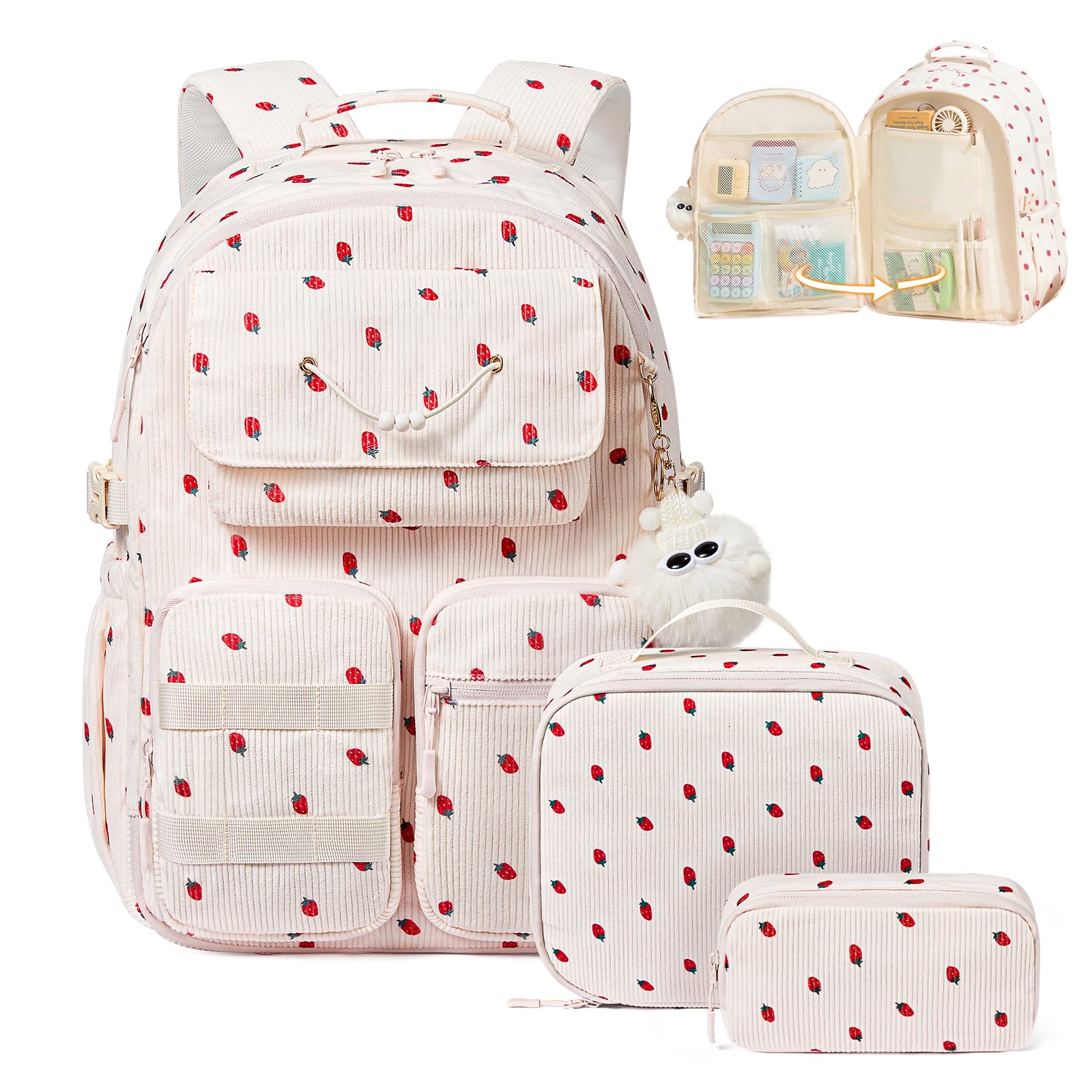 LOVEVOOK School Backpack for Girls Boys, Durable Girls Student Bookbag for Elementary and Teenagers, Casual Lightweight Kids School Bag