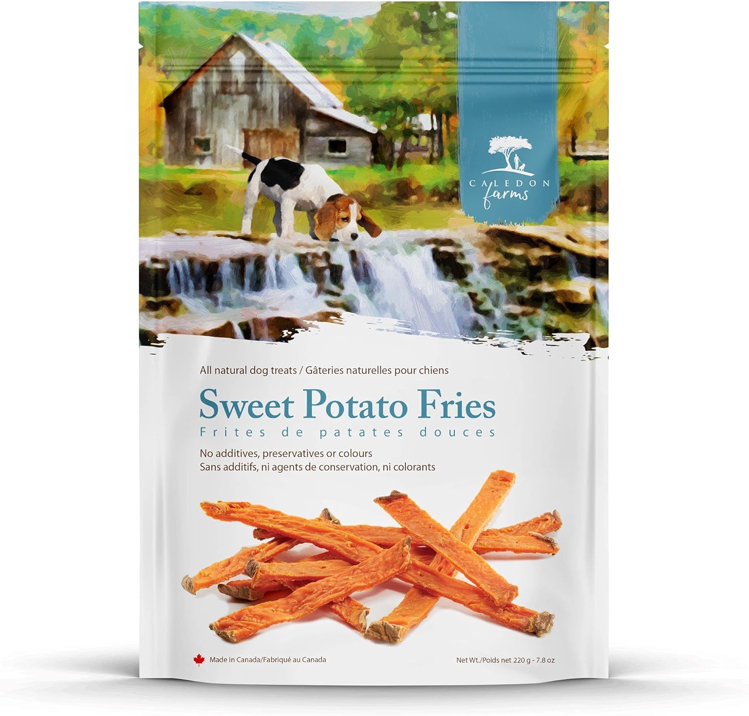 Caledon Farms Sweet Potato Fries Dog Treats 220G/7.8OZ Pet Supplies