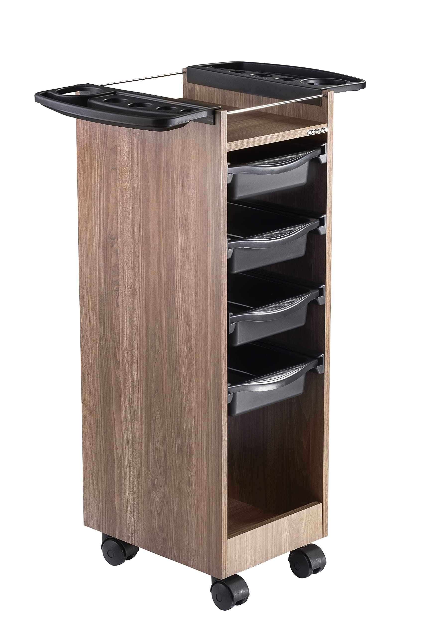 DOMPEL Carro de Mantenimiento Profesional Roma 4 Cajones con Ruedas - Marron Madera