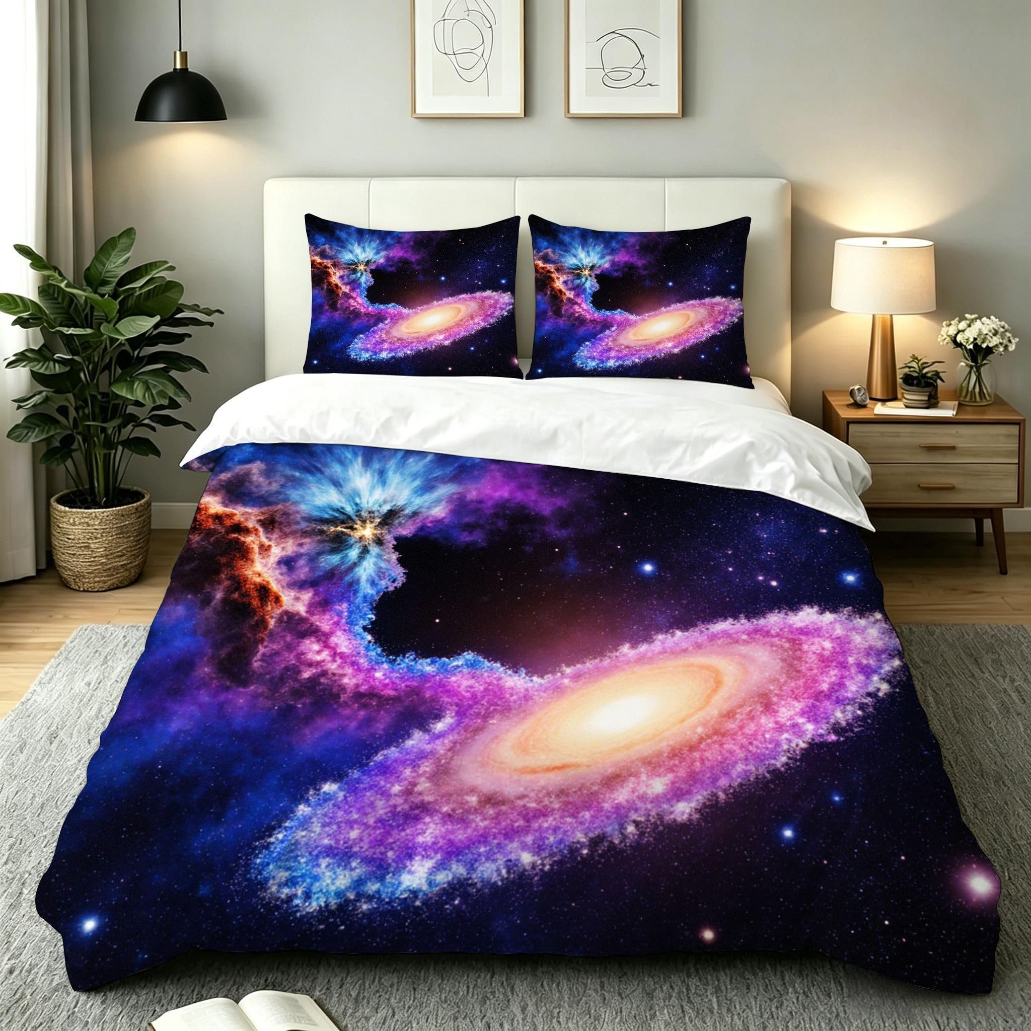 Funda Nórdica Cama 180, 240x260 cm Nebulosa Azul, AQ2292