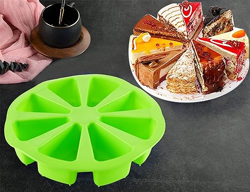 Miniatura 9 de HOME-X Molde de silicona para rebanadas de pastel, molde de silicona para hornear, chocolate, dulces, bollos, galletas y más, apto para horno y