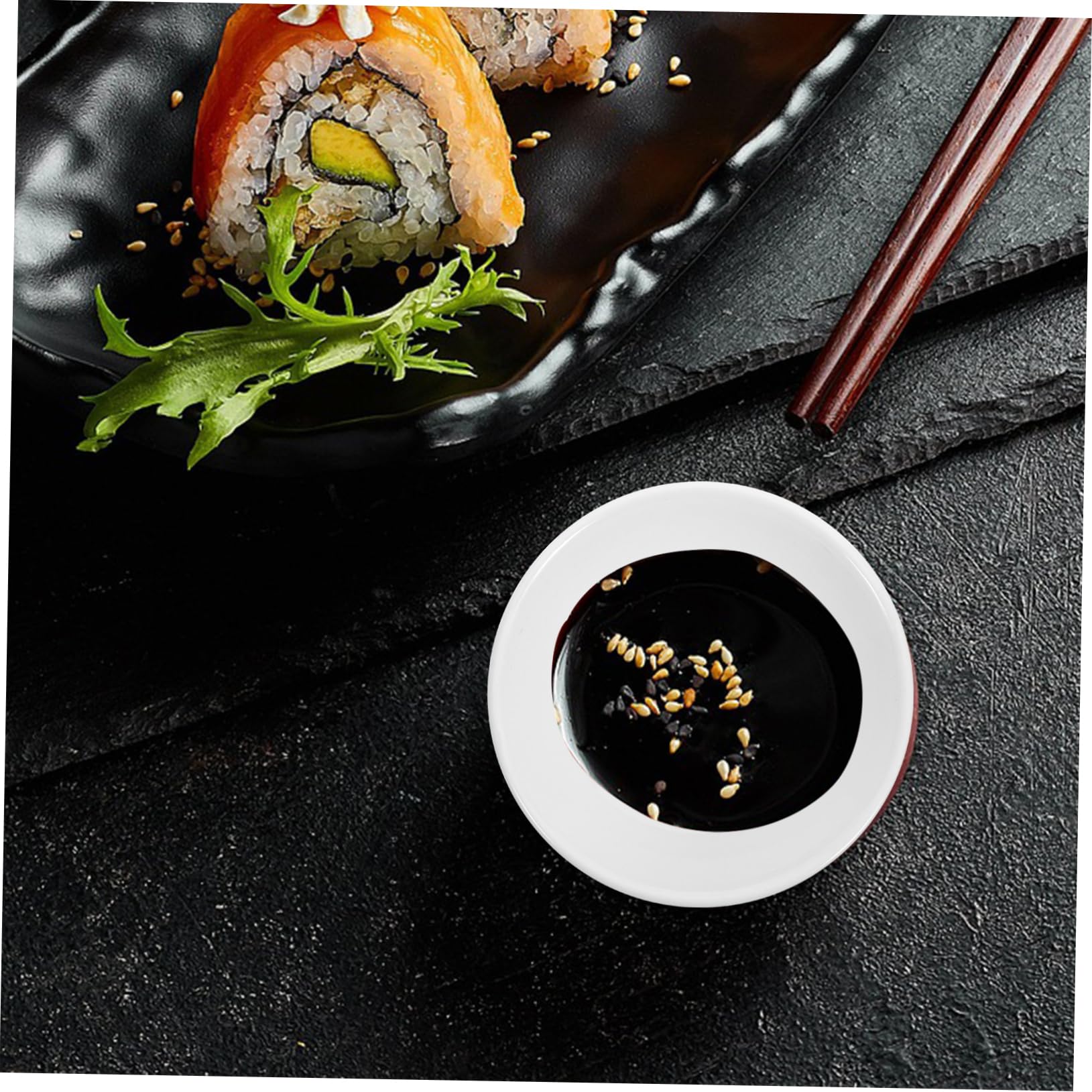 NAMOARLY 12pcs Ceramic Dish Small Appetizer Plates Appetizer Dishes Vinegar Dish Mini Serving Bowls Small Dipping Bowls Dip Bowls Small Sauce Cups Ramekins Serving Dish Ceramics White