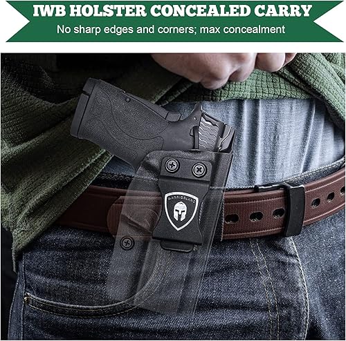 Miniatura 8 de M&P Shield EZ Holster, IWB KYDEX Holster Opcional Smith & Wesson M&P 0.354 in Shield EZ & S&W M&P 380 Shield EZ Pistol, funda interior de la cintura