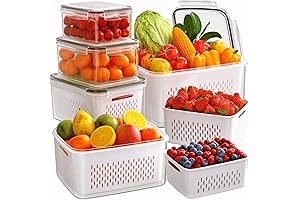 Jumbo Storage Bins with Lids for Effortless Fridge Organization