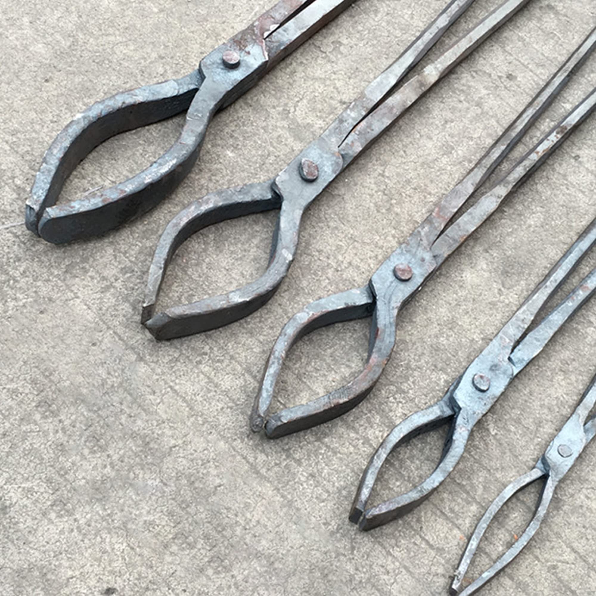 Blacksmith's Tong - Pinzas de aluminio para herrero, 600 mm de longitud, para fabricar cuchillos de forja montados, pinzas de herrero para ingenieros herreros forja