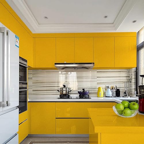 Miniatura 2 de WADILE Papel tapiz para despegar y pegar 157 x 1968 pulgadas papel de contacto brillante de color sólido impermeable papel de pared de color vinilo