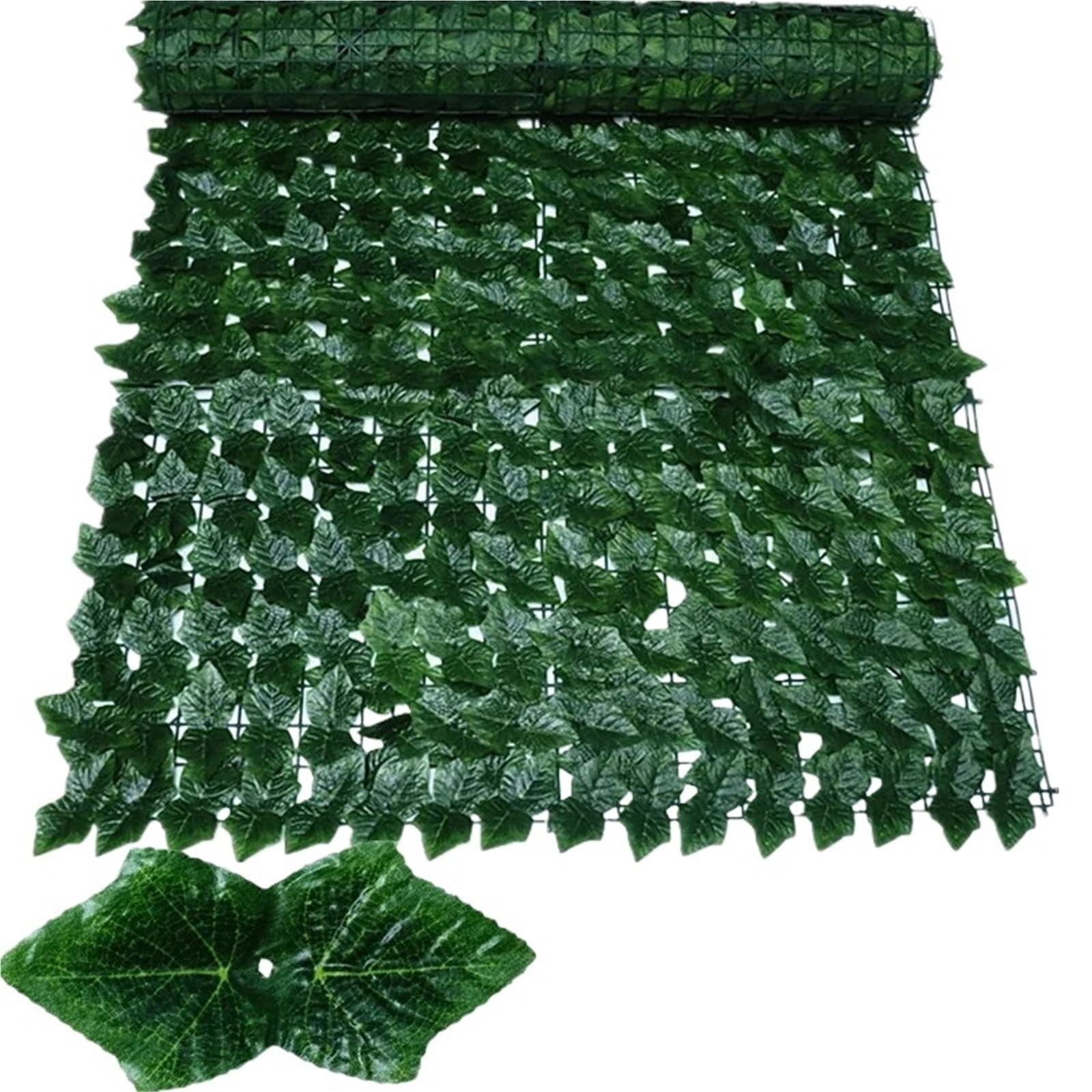 Dunsby Wl-Cy-Pt Garden Screening For Home Outdoor Garden Balcony Decoration Fake Plant Artificial Ivy Hedge Green Leaf Fence Board Privacy(,50X300cm)
