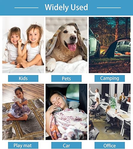 Miniatura 6 de Manta King Charles Cavalier - Manta de forro polar suave y acogedora manta de viaje para sofá o cama, regalo para amantes de los perros, 50 x 60