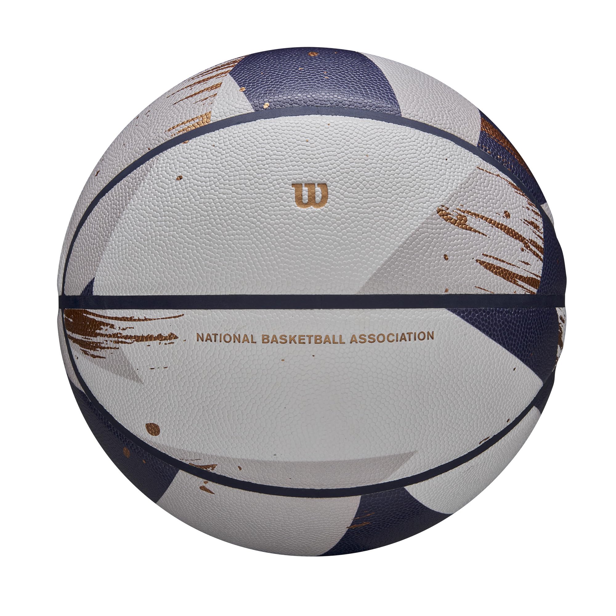 NBA at フィフティ WILSON NBA Champagne Series Basketball - White/Blue/Gold