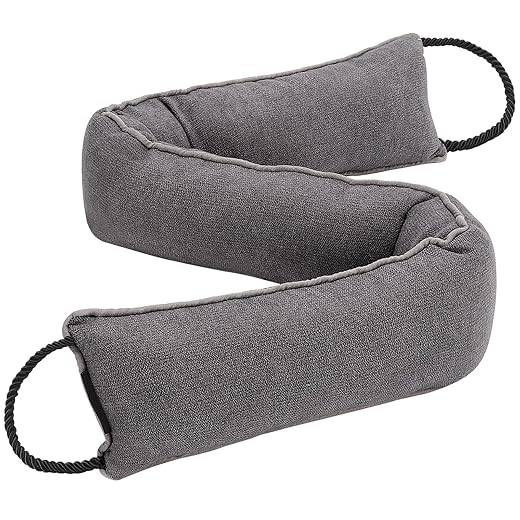 CIMA 36" Weighted Under Door Draft Stopper, Bottom Door Seal Sound Wind Blocker Weather Stripping (Dark Grey, 36 inch, 2.0 LBS)