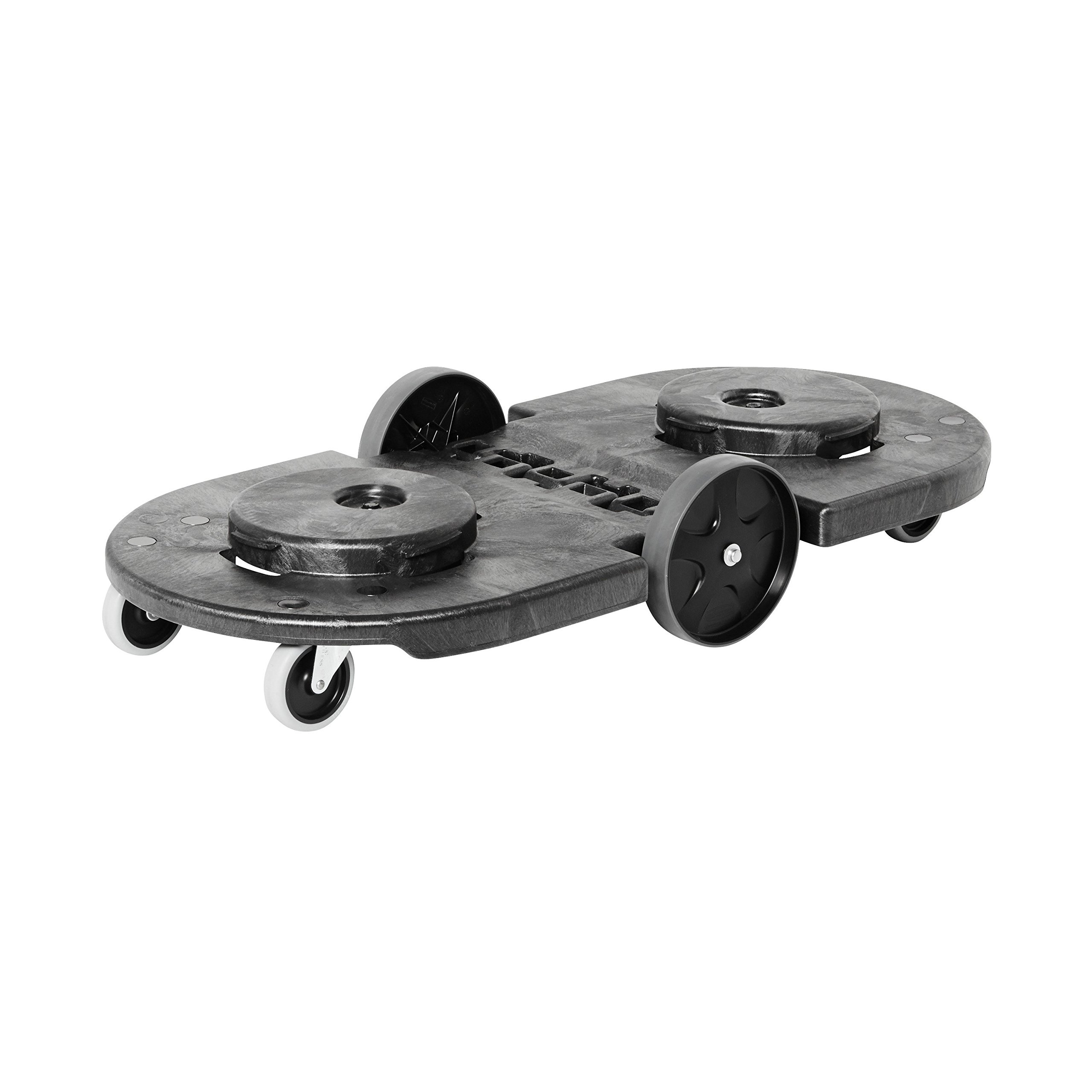 Rubbermaid Commercial Products Dolly for BRUTE Trash Can Wheels Black for Restaurants/Back of House/Offices/Warehouses/Airports/Commercial Environments