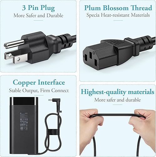 Miniatura 6 de Nuevo cargador de punta de 230 W 11.8 A 4.5x3.0 mmTip para HP Omen 15 16 17 Gaming Laptop M41303-001 TPN-LA10 Fuente de alimentación para portátil