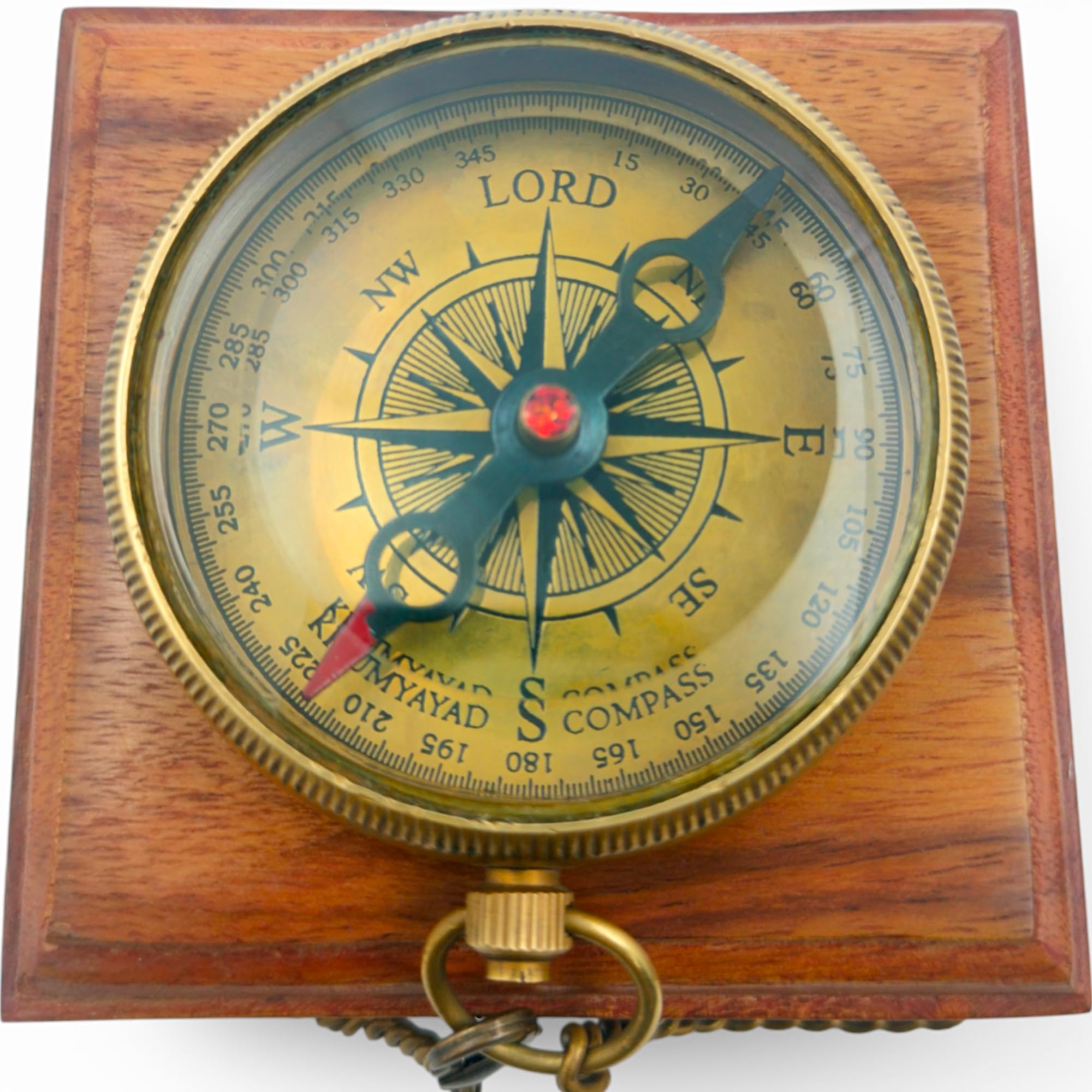 KHUMYAYAD - Antique Brass Compass Baptism Gifts for Boys, Confirmation Gifts, First Holy Communion Gifts for Boys, First Reconciliation Gifts, Religious Gifts for Men