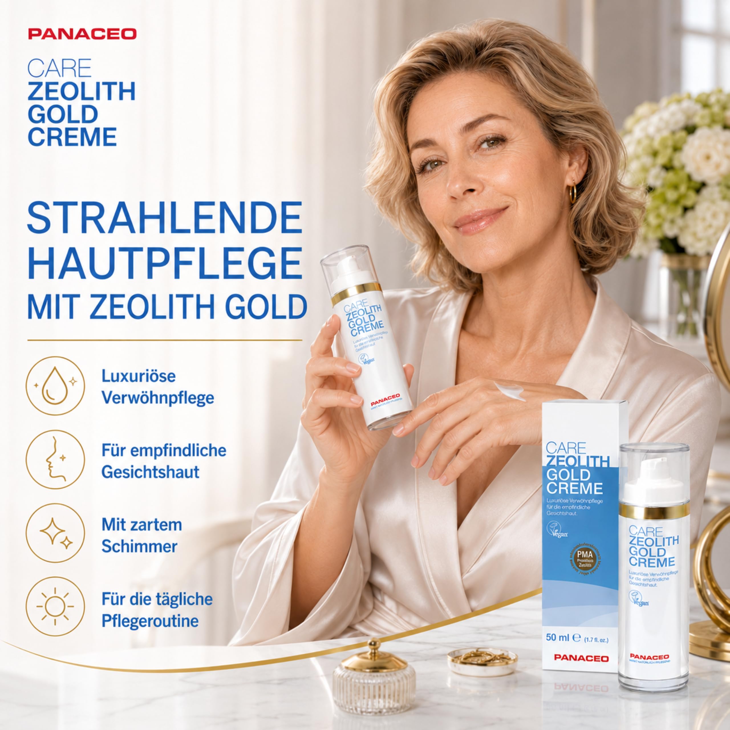 Panaceo CARE ZEOLITH GOLDCREME 50 ml