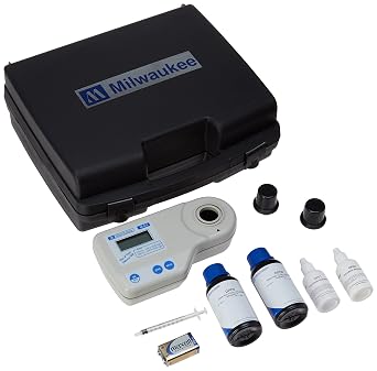Milwaukee Instruments Mi413 Professional Free and Total Chlorine Photometer, High Range, 0 DegreeC to 50 DegreeC Temperature Range