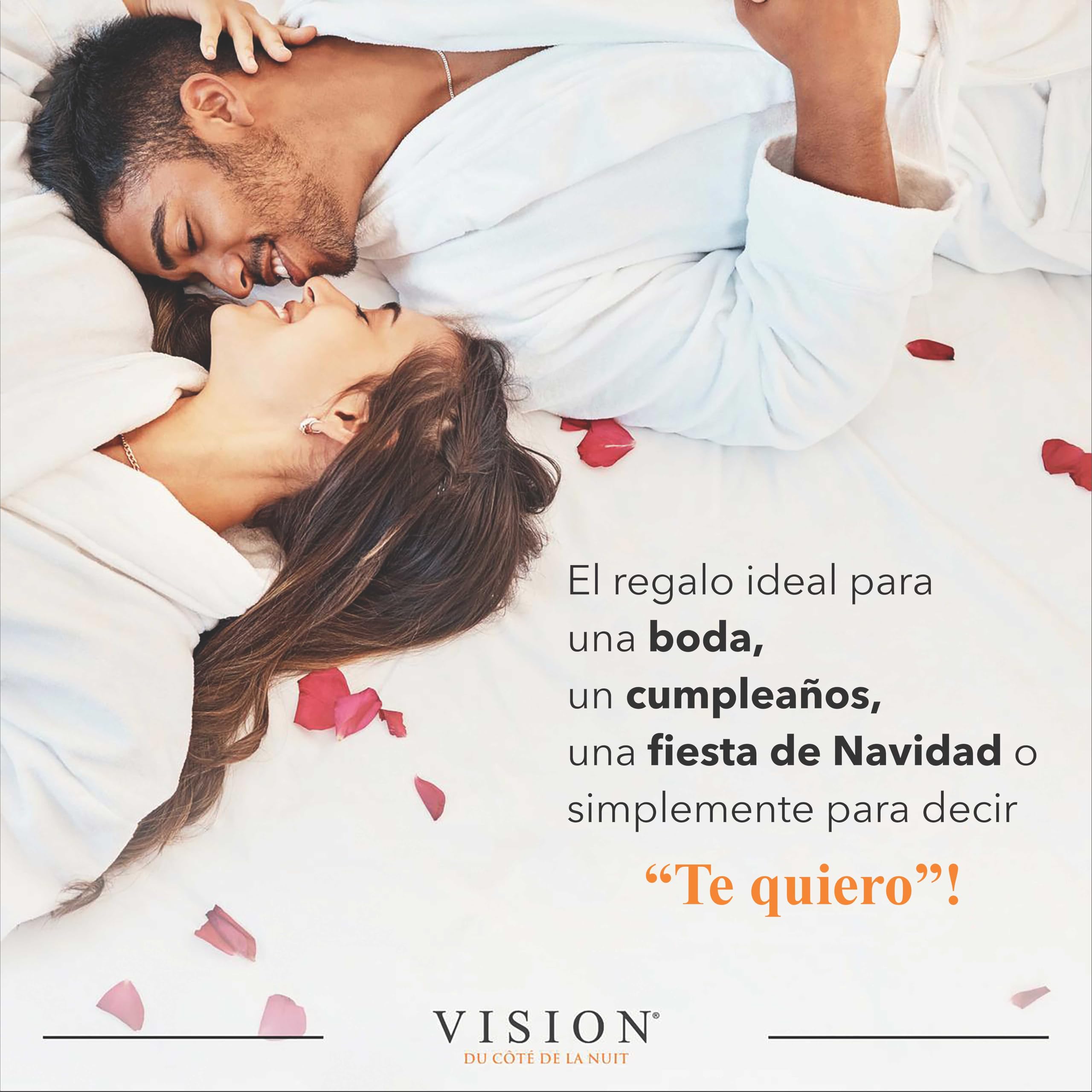 Vision Juego de Cama Reversible 100% Algodón – Blanco – Cama Kingsize (260x240 cm) – Incluye Funda Nórdica y 2 Fundas de Almohada (65x65 cm) – 57 Hilos, Suave y Confortable, Oeko-Tex