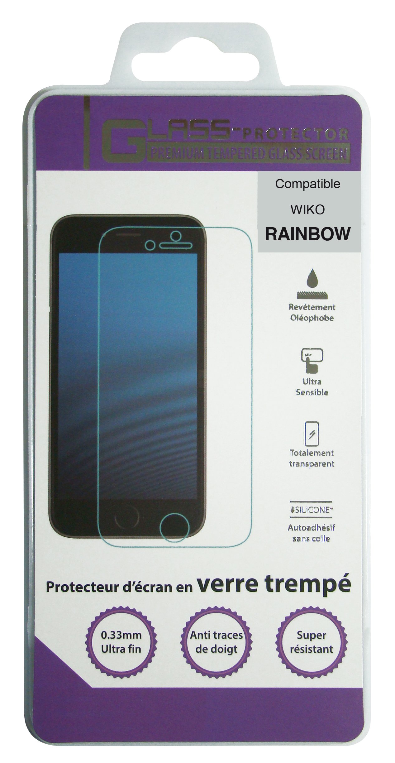 Omenex 610295 Screen Protector for Wiko Rainbow 4 g