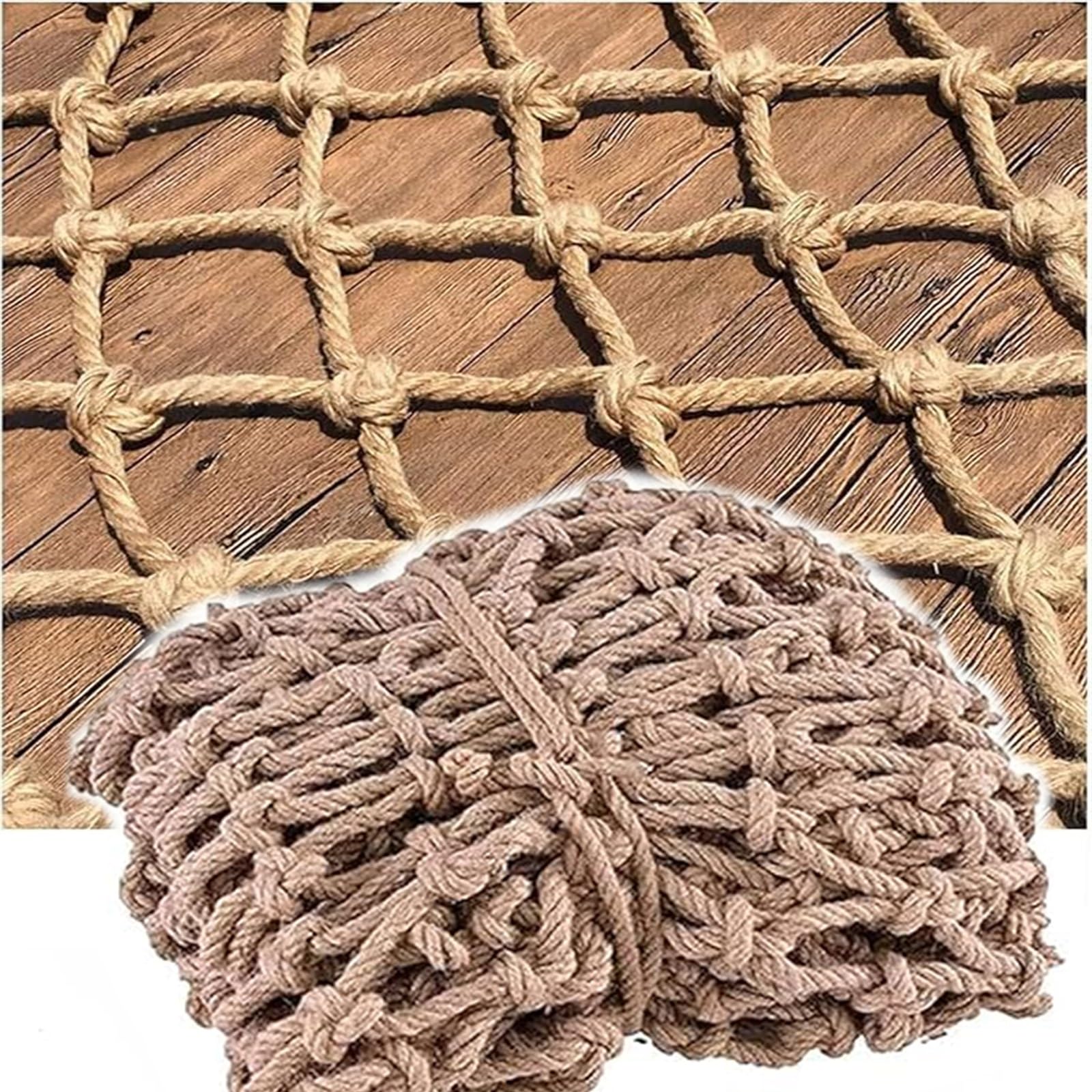 Lwjsocp Safety Anti-Fall Net For Kids & Pets, 10X33ft Climbing Rope Net For Balcony & Garden, Child Protection Fence Netting, Playground Safety Net For Cats & Children