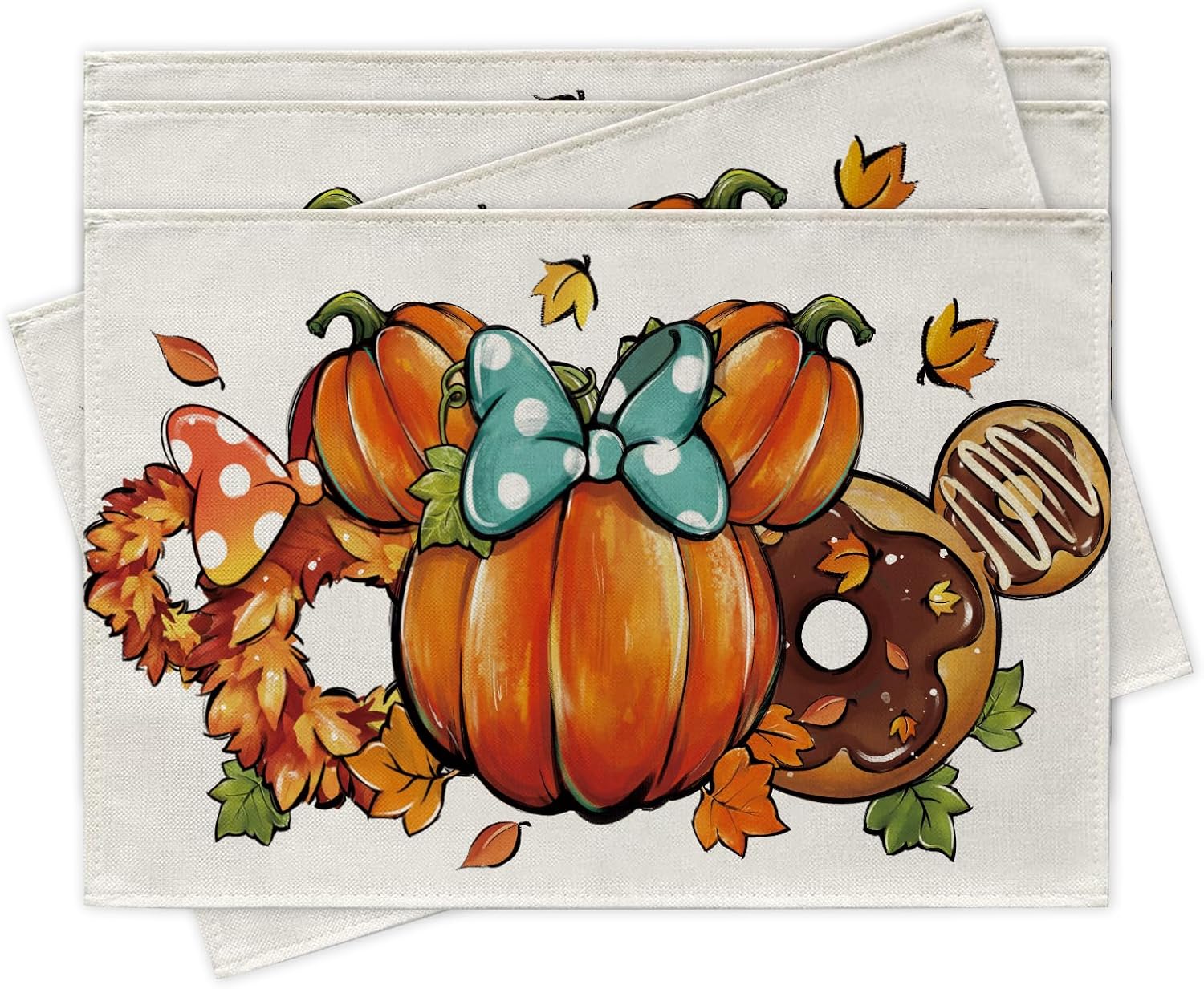 Fall Thanksgiving Placemats Set of 4