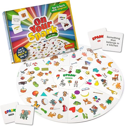 Miniatura 1 de Juego a juego de juegos de mesa preescolares para niños 2 en 1, juegos de coincidencias y categorías, materiales de terapia del habla, juegos