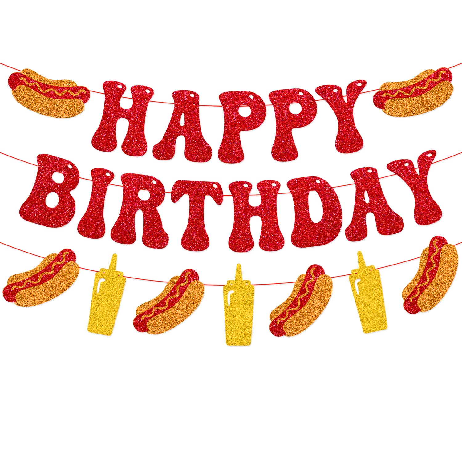 Photo 1 of YWLACC Hot Dog Happy Birthday Banner