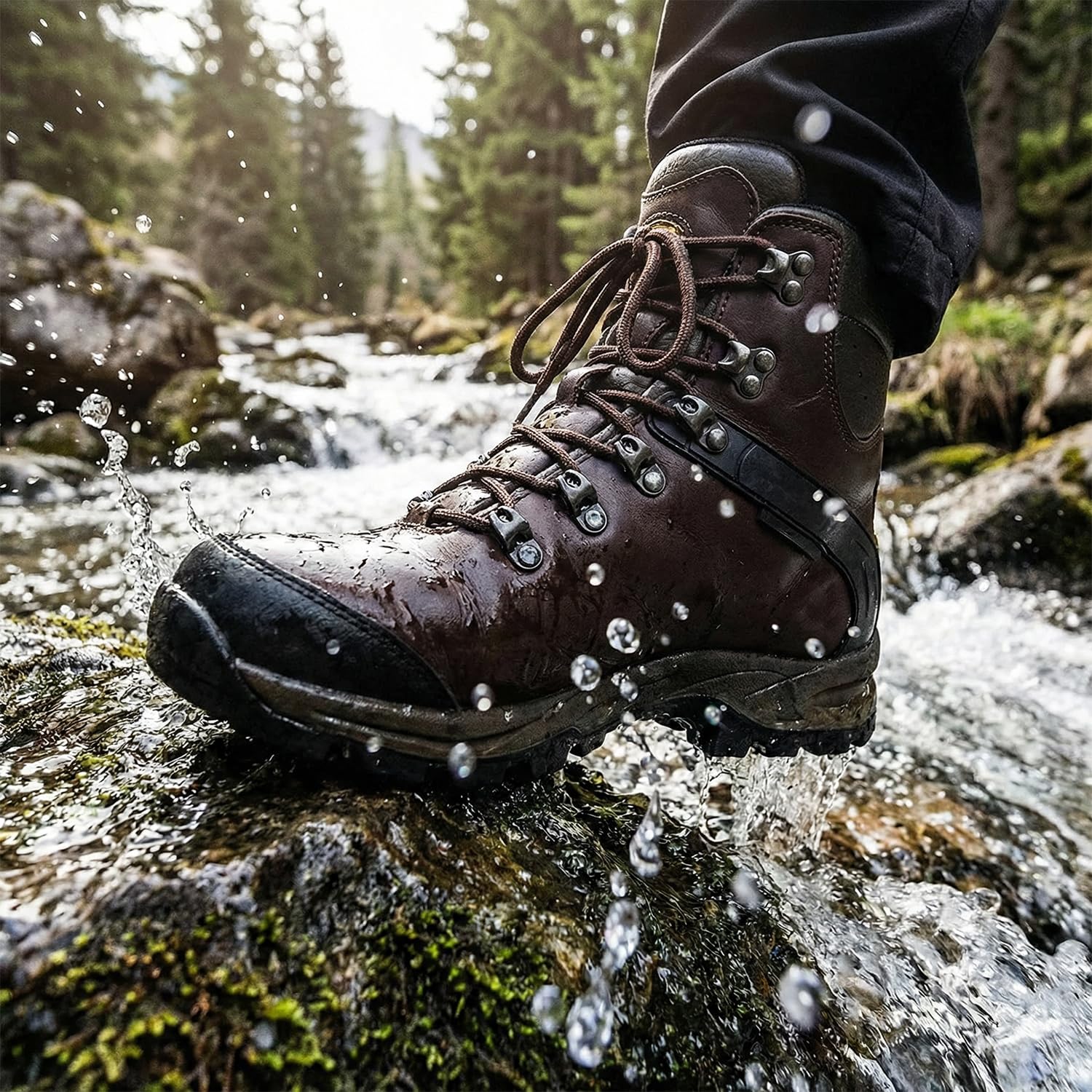 Ganchos de encaje para botas, remaches de aleación gris, ojales y hebillas de gancho rápido para reparación al aire libre