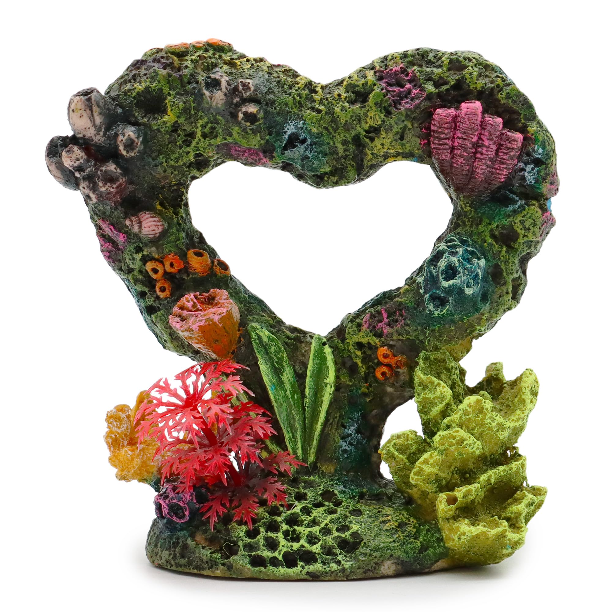 Amtra Deko Cuore Sunken – Freshwater and Marine Resin Aquarium Decorations for Aquariums and Fish Tanks, Non-Toxic, 12 x 6.5 x 12.5 cm