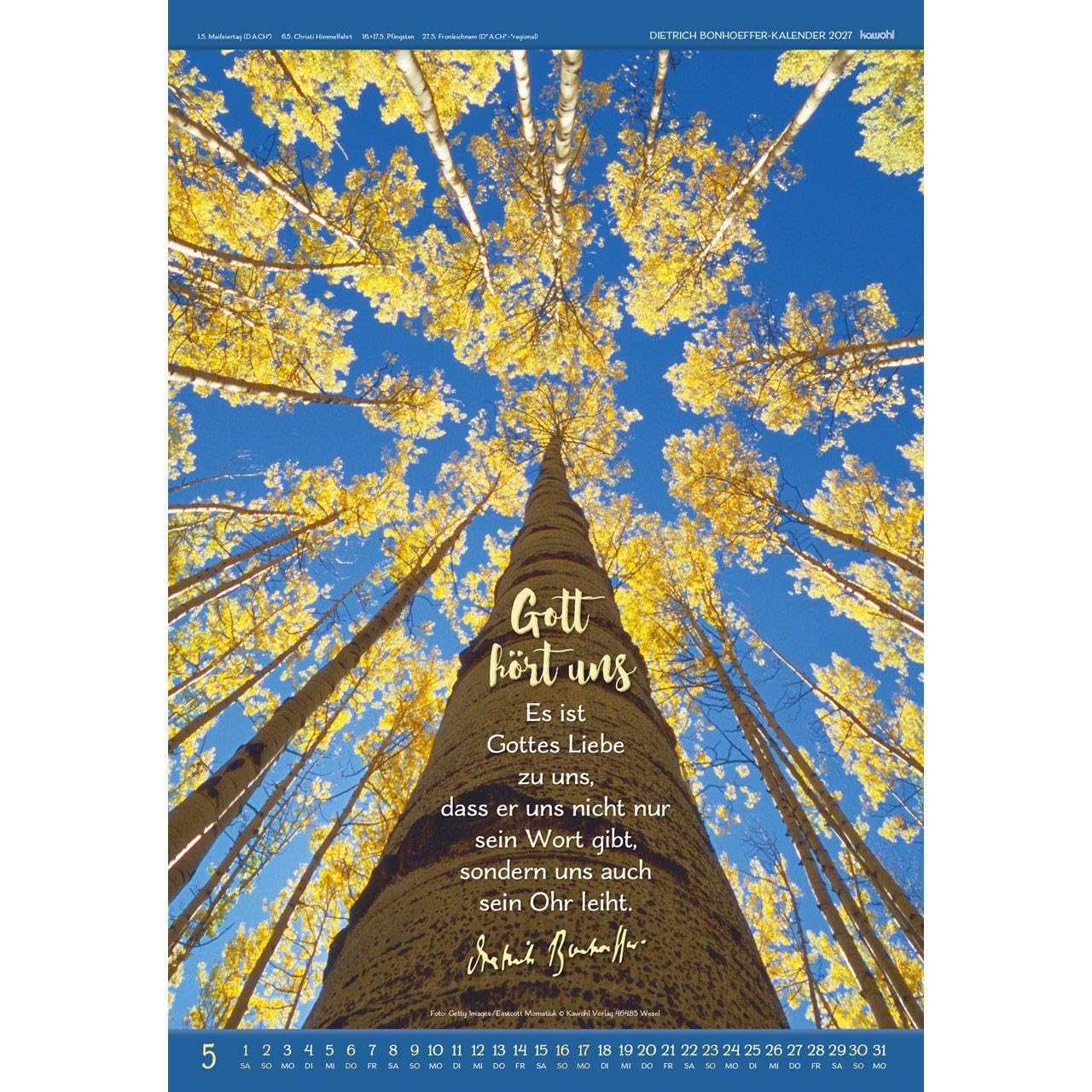 Gott ist für uns 2027: Dietrich Bonhoeffer-Kalender