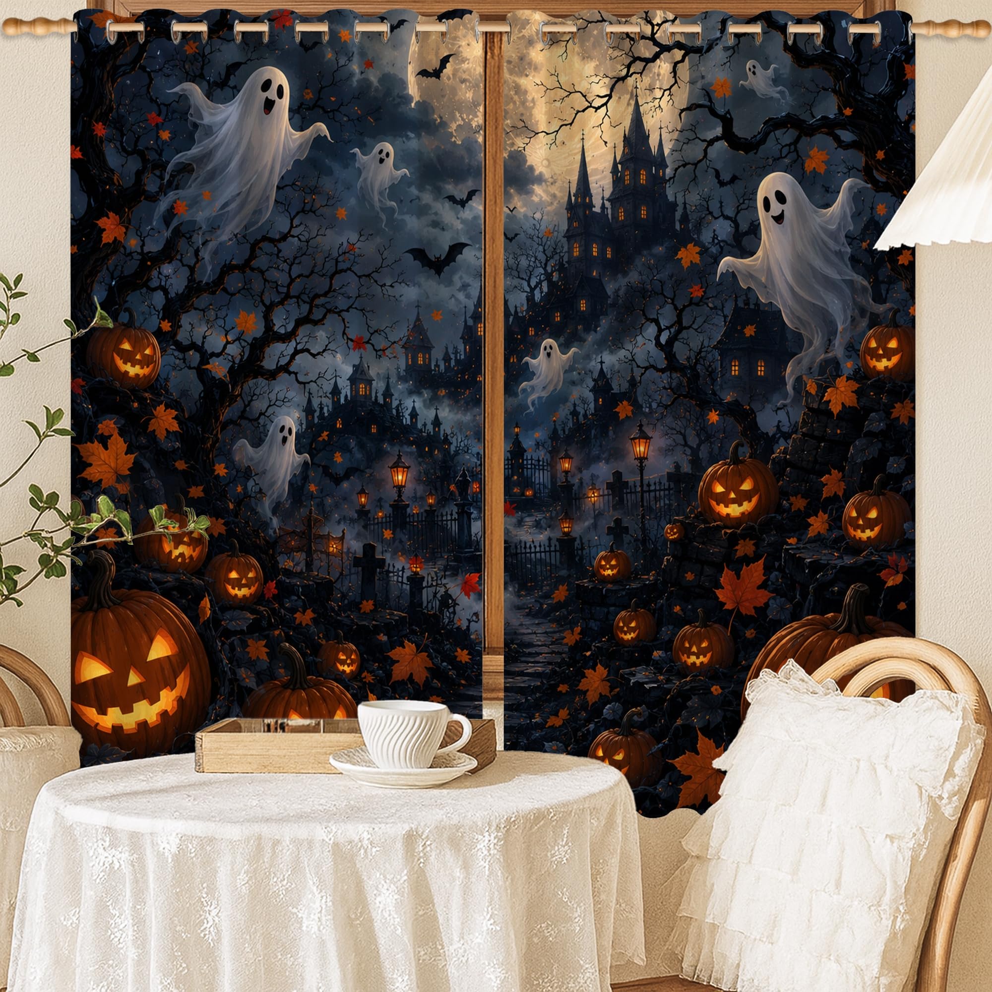 Rideaux occultants Halloween : protégez le sommeil de votre enfant avec style