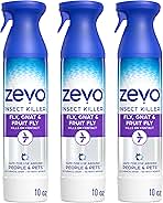 Zevo Flying Insect Killer Spray - Bug Spray for Home Use - Versatile Gnat, Mosquito, Fruit Fly Killer & More - with Rosemary & Cornmint Oil - for Indoor & Outdoor Use (3 Bottles)