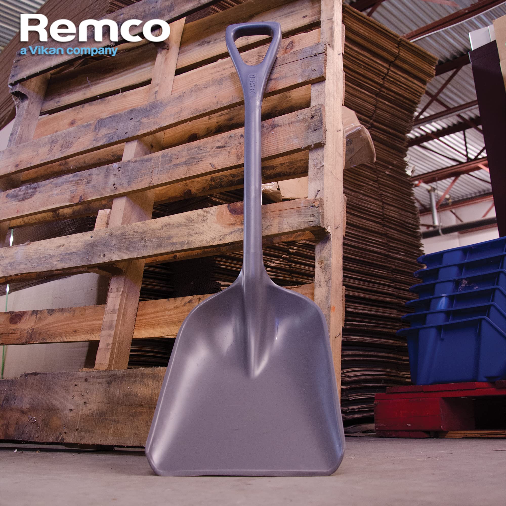 Remco polipropileno Industrial higiénico pala, 24", gris, 1