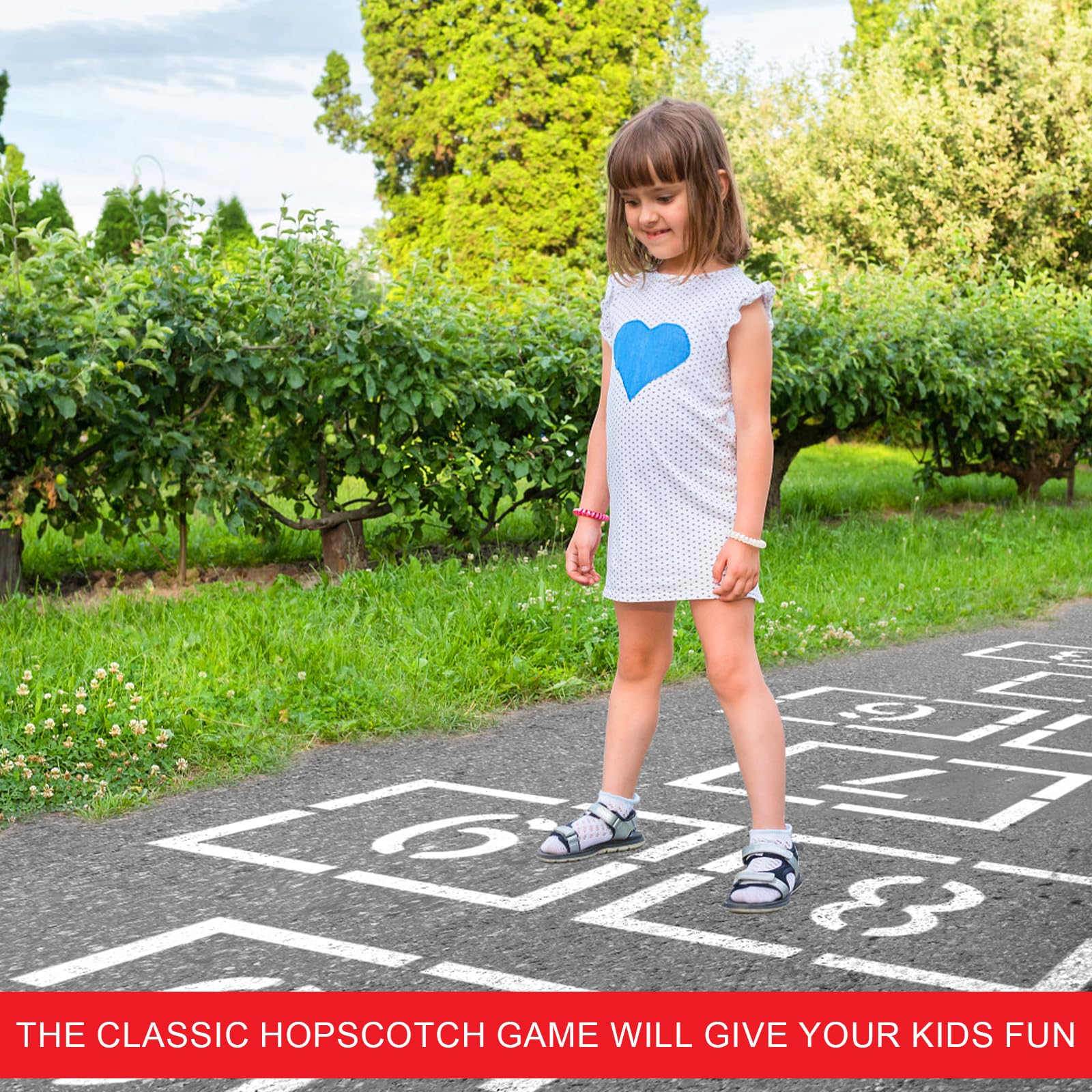 Marelle Classique – Jeu de terrain de jeu extérieur Marelle Classique – Jeu de terrain de jeu extérieur