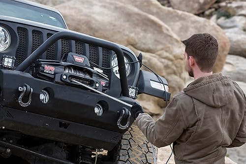 WARN 104232 Pieza de servicio - Reemplazo de cuerda de cabrestante sintética, se adapta a cabrestantes VR EVO - 38" x 90', negro