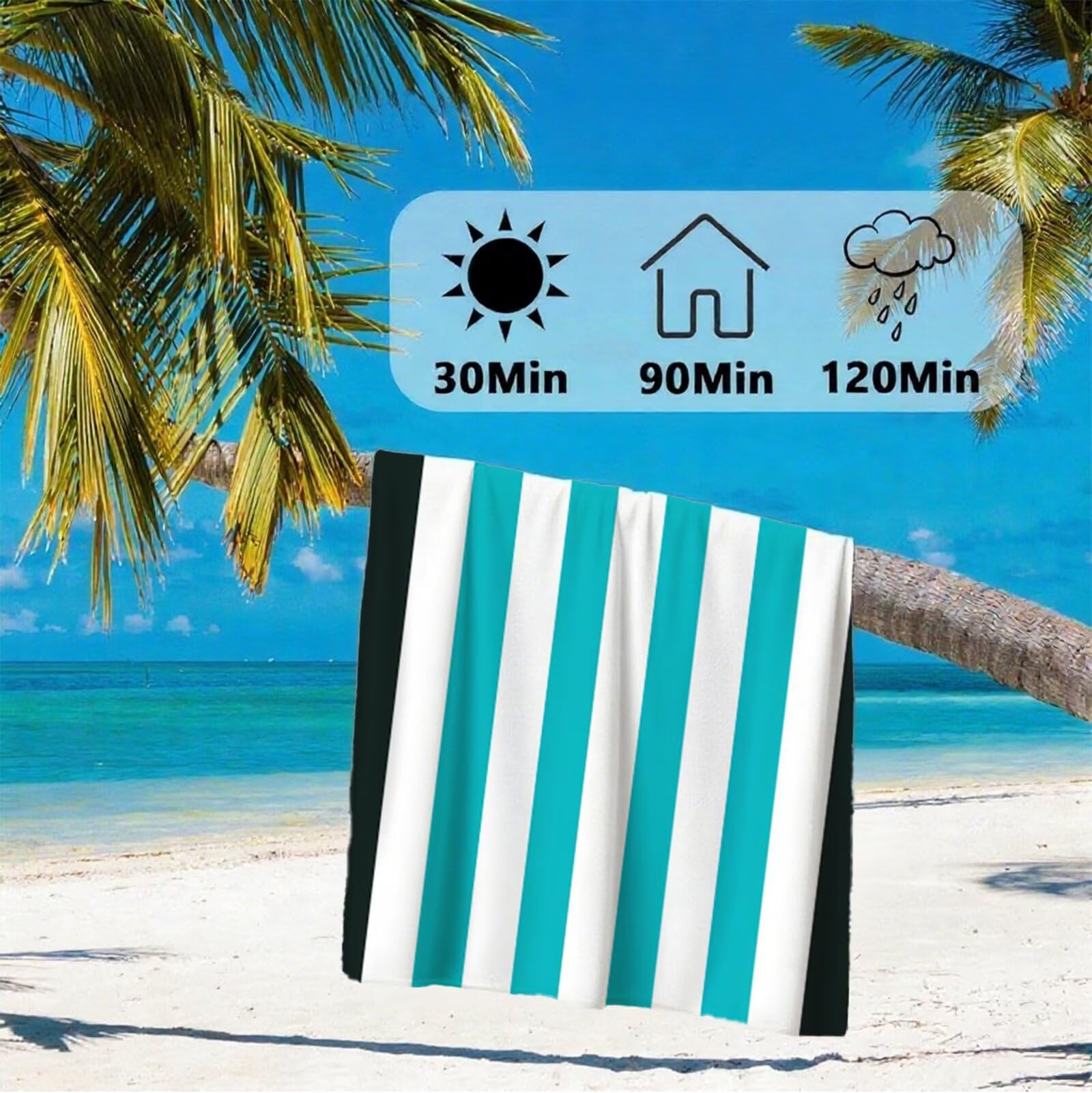 Telo Mare Microfibra 220x100 cm Telo Mare Grande, Asciugamano Palestra Asciugatura Rapida, Stuoia Campeggio Anti-Sabbia, Morbido, Assorbente, con Borsa Portaoggetti, Accessori Campeggio, Regalo Y2-420