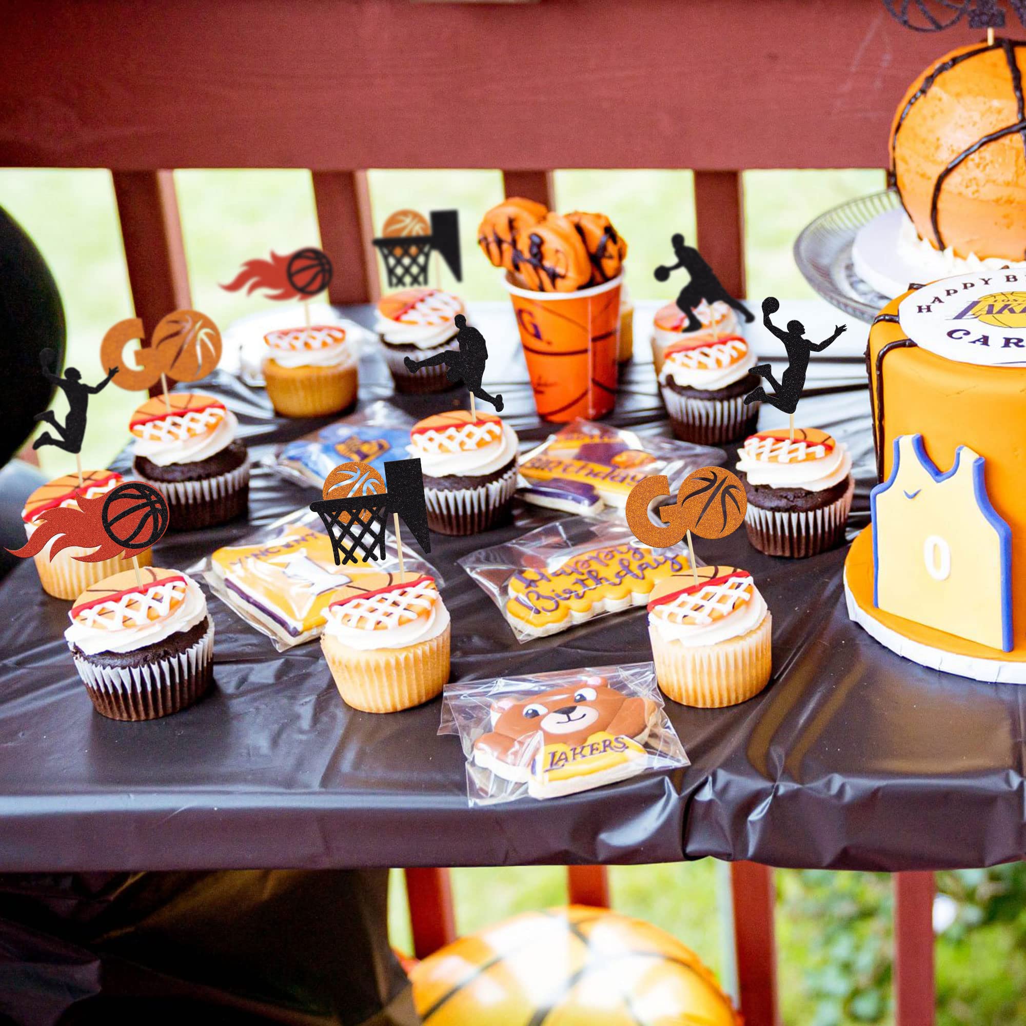Gyufise 36 decorazioni per cupcake a forma di palla da tennis