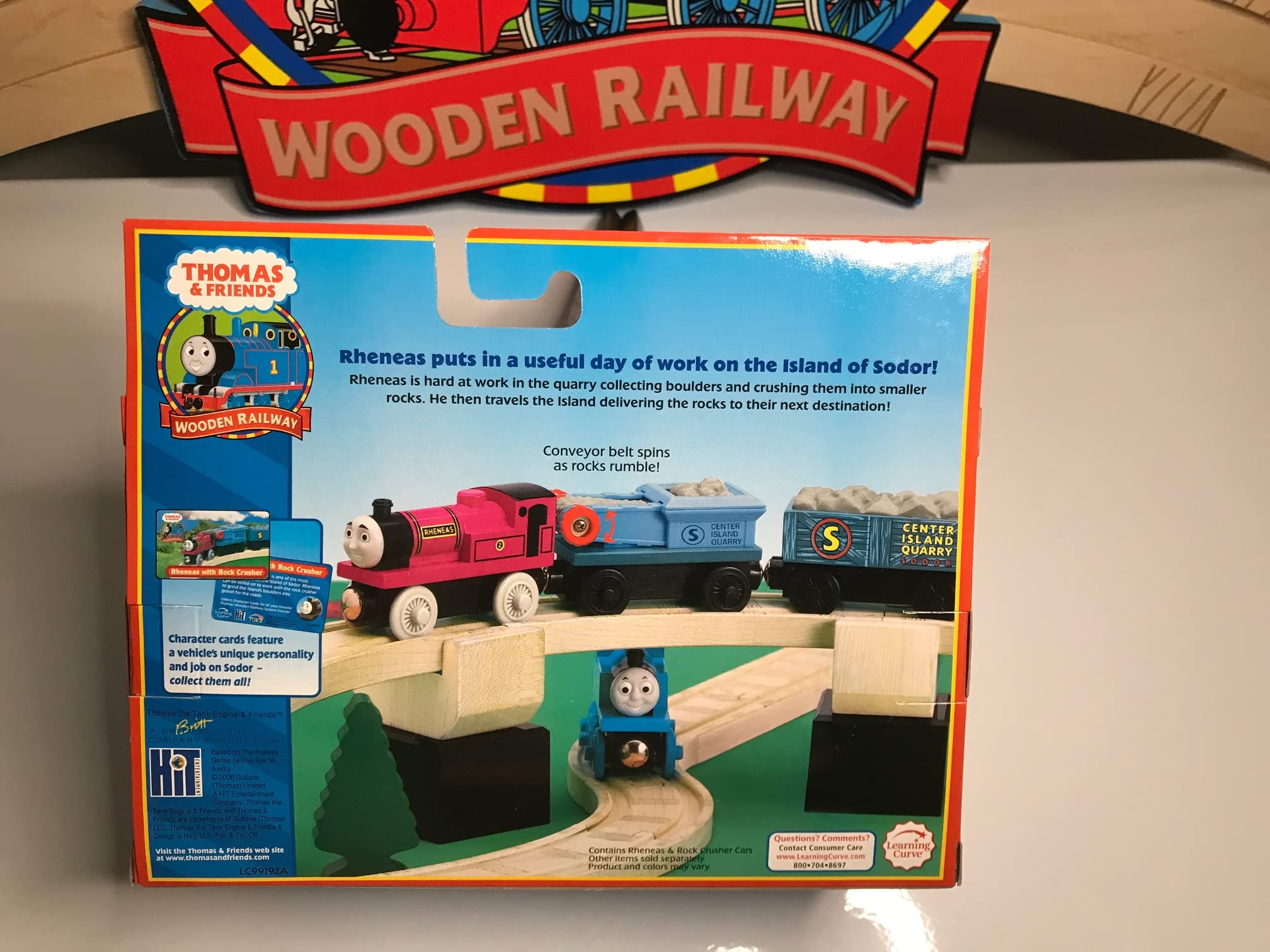 Amazon.com: Generic Rheneas with Rock Crusher Cars - Genuine Replacement  for Thomas & Friends Wooden Railway by Learning Curve Rheneas with Rock  Crusher Cars - LC99192 : Toys & Games