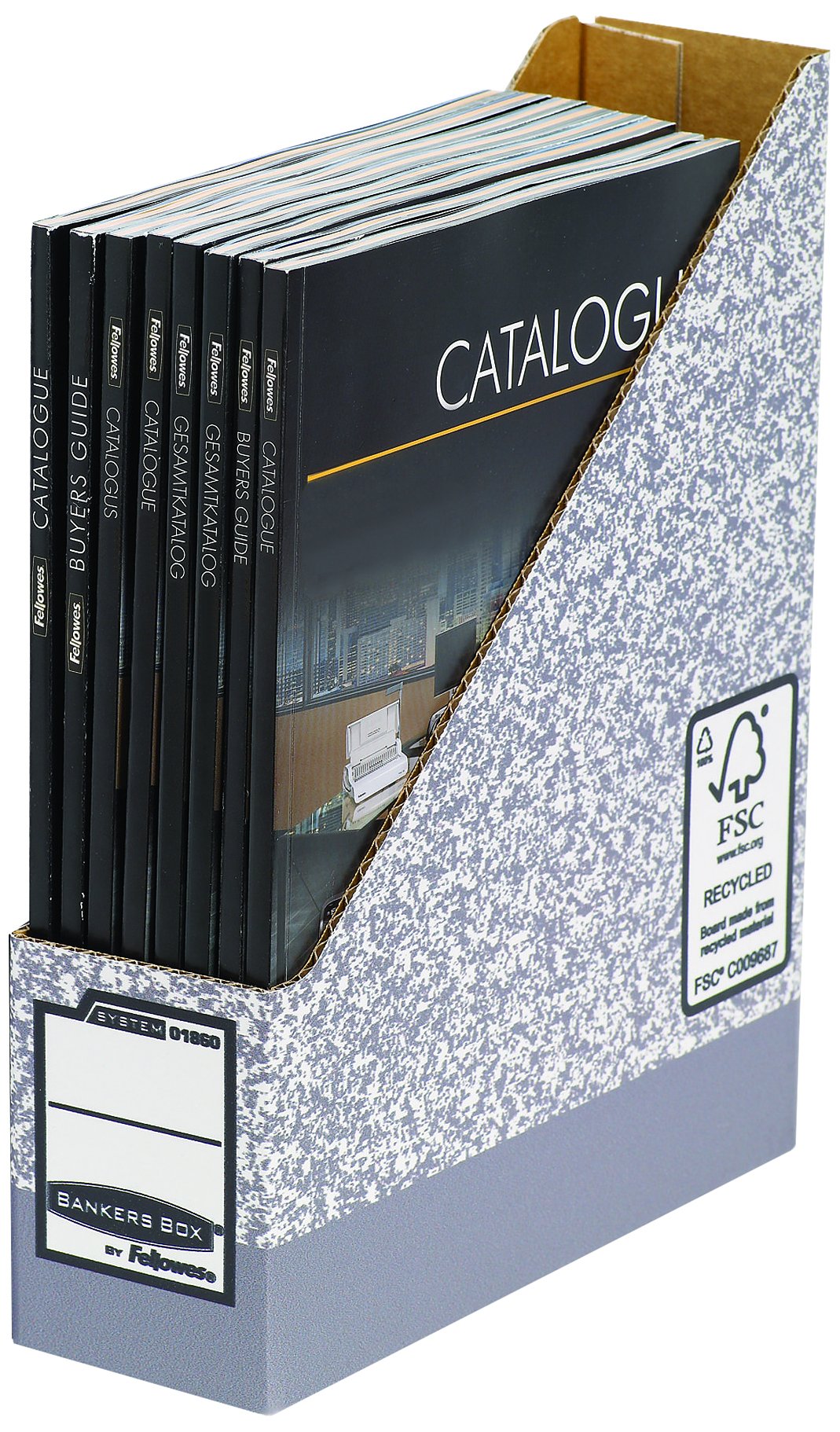 Magazine Holder Cardboard Bankers Box Corrugated Cardboard Magazine ...