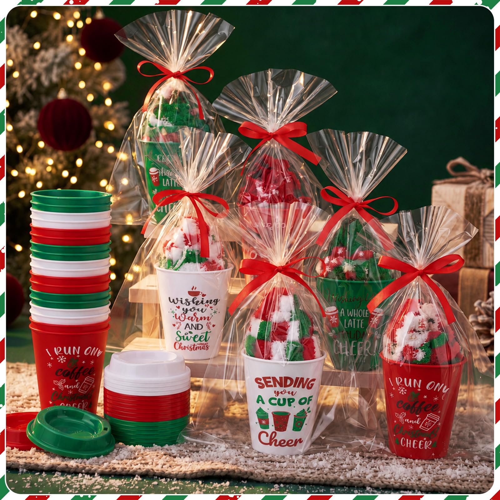 Yungyan 24 Sets klassische Weihnachtsgeschenke für Wichteln und Kollegen
