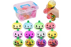 12 Pack Halloween Pumpkin Fidget Balls for Stress Relief