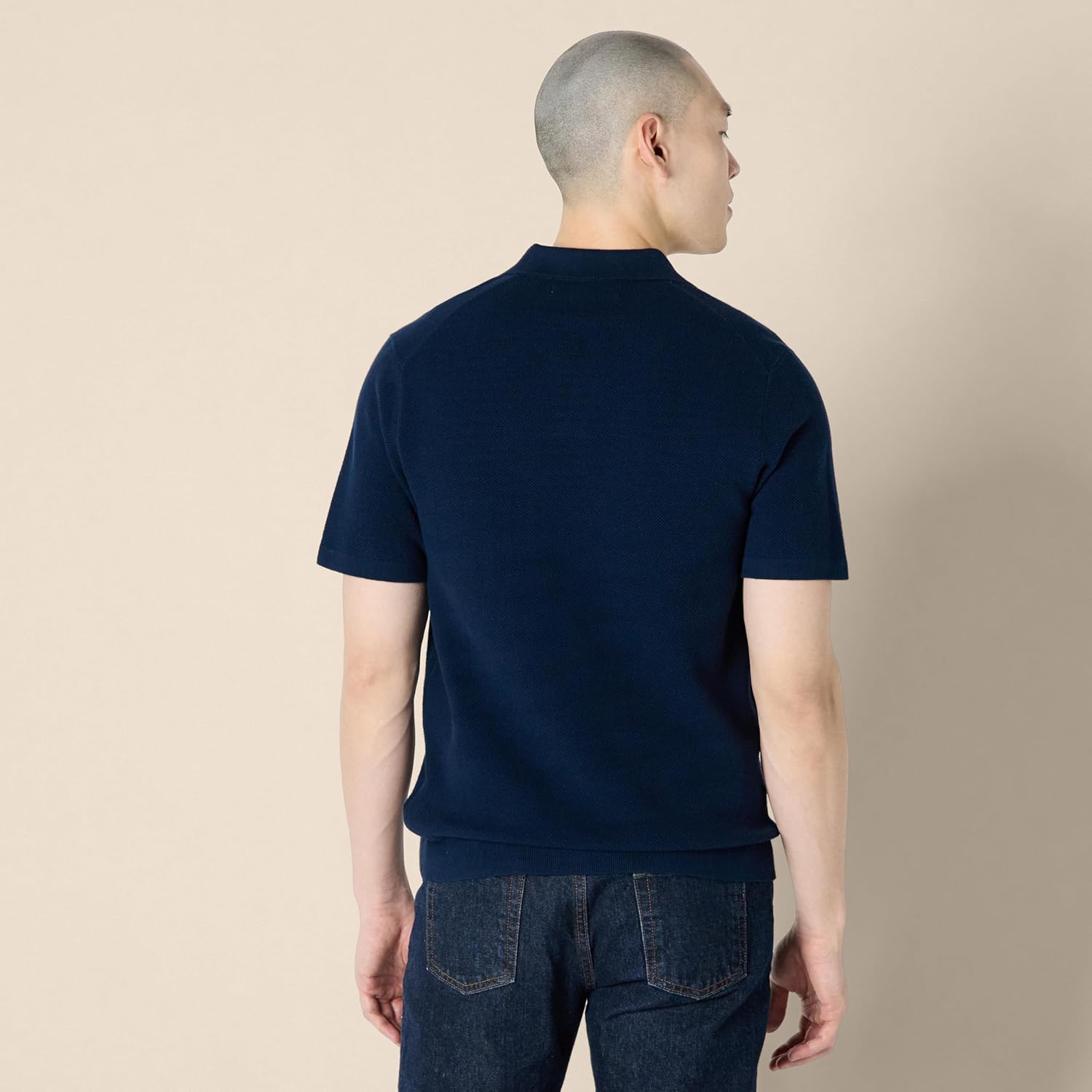 Amazon Essentials Men's Regular-Fit Short-Sleeve Knit Polo Sweater - Image 2