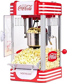 Nostalgia Coca-Cola Popcorn Maker Machine - Professional Tabletop With 2.5 Oz...