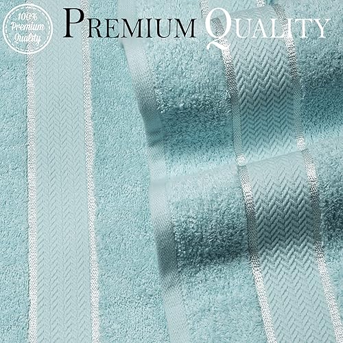 Miniatura 2 de Toallas de baño de lujo, 100% algodón, ultra suaves, de felpa, gruesas, esponjosas, altamente absorbentes, de secado rápido, para el hogar, piscina,