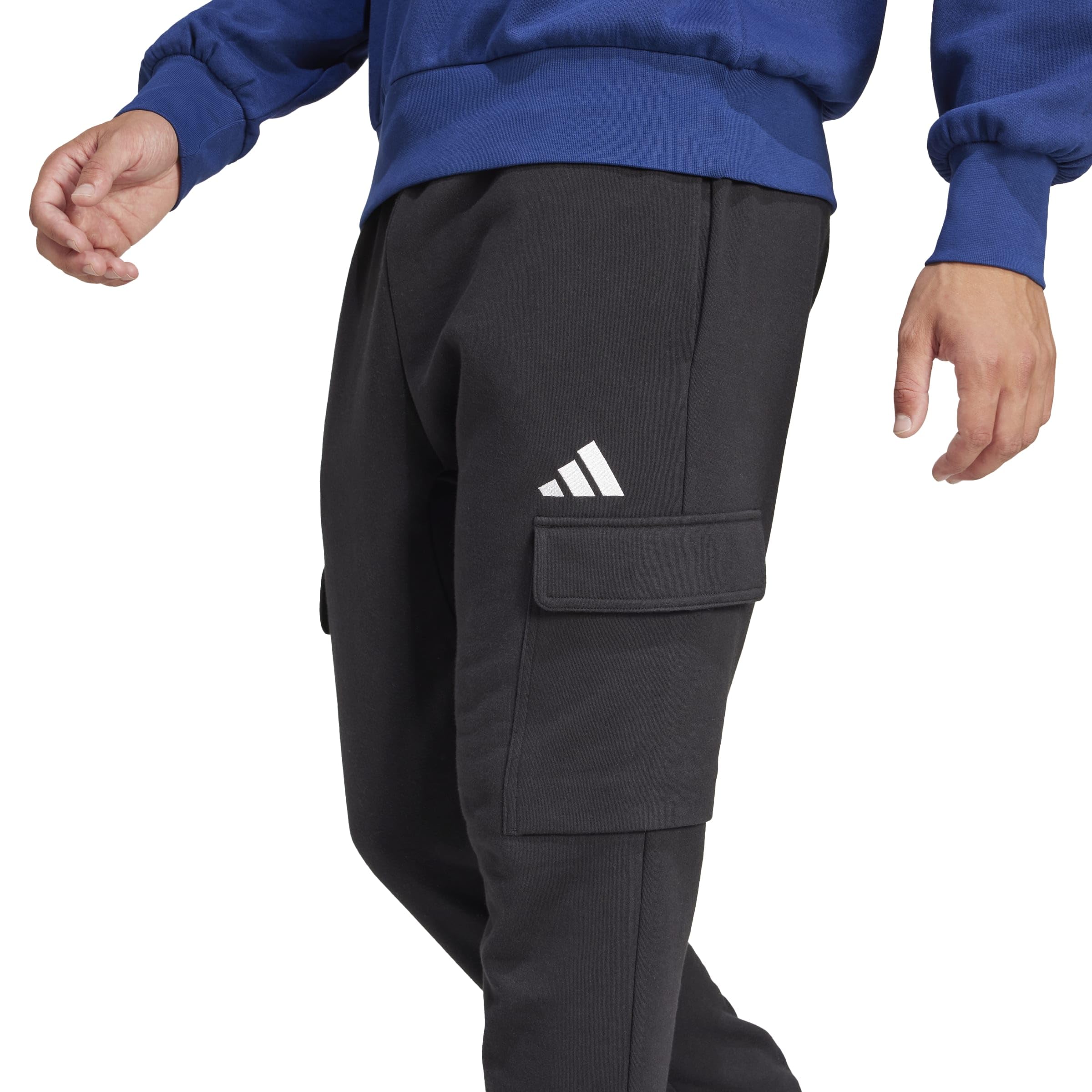Adidas - Essentials Feelcozy French Terry Pant Cuffed, Pantaloni da Tuta Uomo
