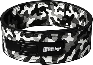 IBRO Powerlifting Lever Gym Belt – Power 8MM, 10MM or 13MM Extreme Heavy Duty Genuine Leather Belts - Squats Deadlifts Bodybuilding Weight Lifting IPF Power Lifting Strongman for Men