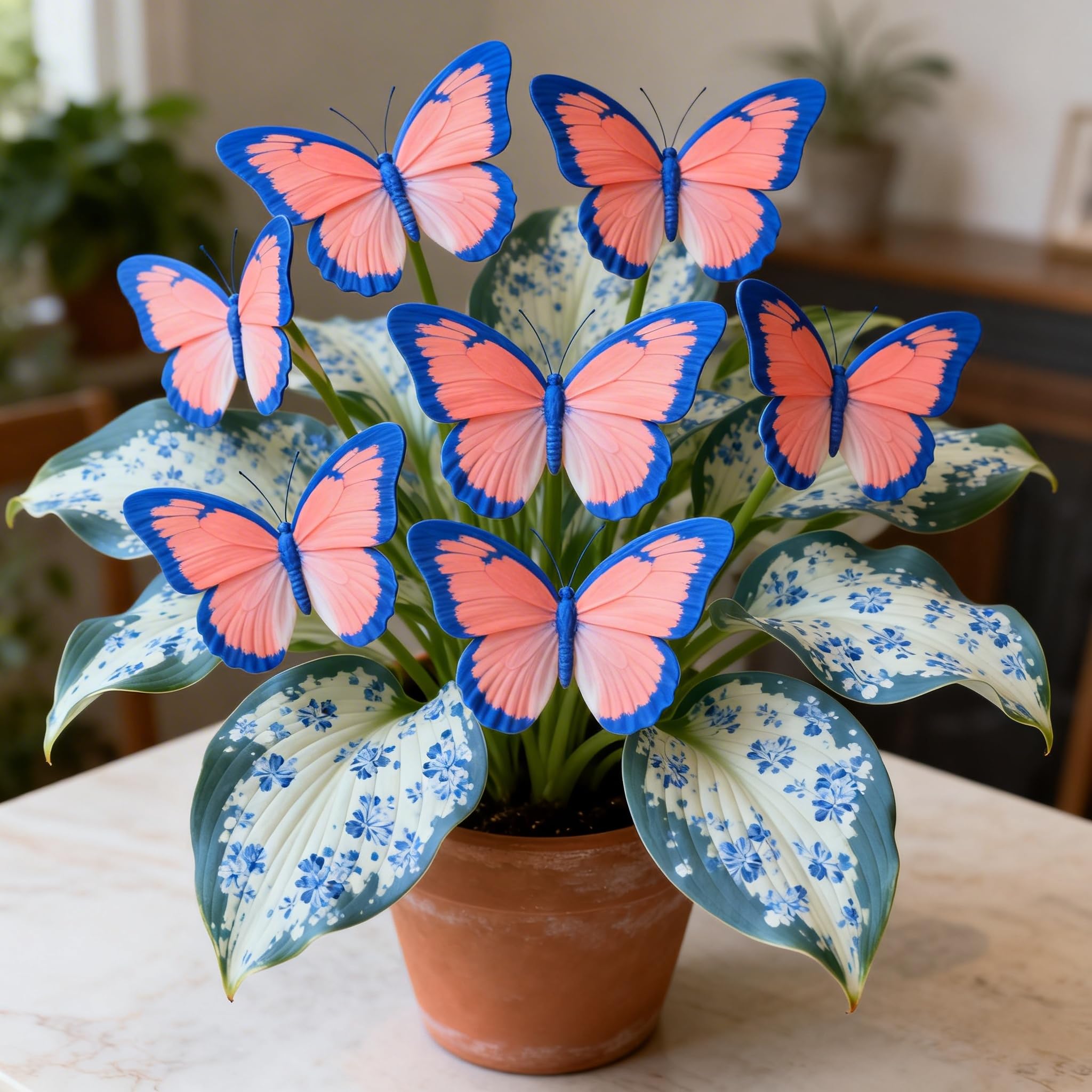 Perennial/Butterfly Flower/Rare Hosta Bulbs Mix for Planting Now UK/Potted Viewing/Excellent Display,Strong Plants That Grow Well/Hostas rhizomes/-6bulbs-H