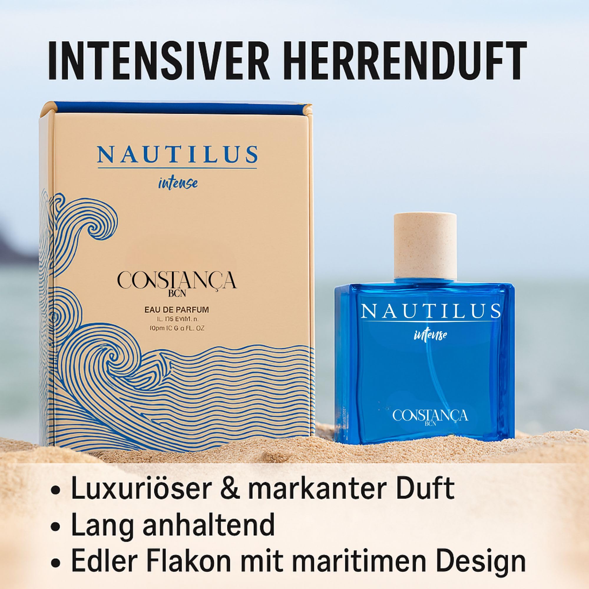 Nautilus Intense Eau de Parfum für Herren – Handgefertigter Duft mit marinen zitrischen und ambrierten Noten – 100 ml –